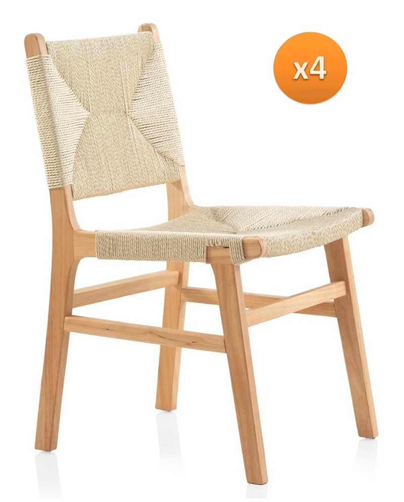 Lot de 4 chaises, Bengu
