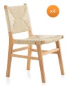 Lot de 4 chaises, Bengu