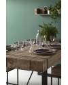 mesa madeira e pés metal 200x90
