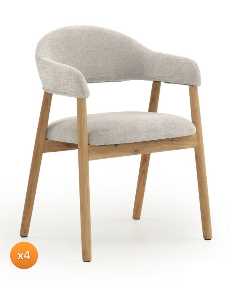 Pack 4 de sillones, Sueda
