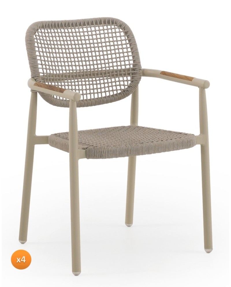 Lot de 4 fauteuils, Sabbia2