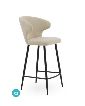 Lot de 2 tabourets, Teimor