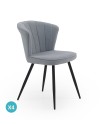 Lot de 4 chaises, Nievum