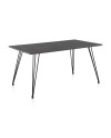 mesa melamina efecto oxido con patas metal 160x90x75
