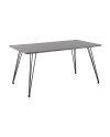 mesa melamina efecto cemento con patas metal 160x90x75