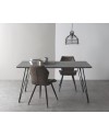 mesa melamina efeito cimento com pés metal 160x90x75