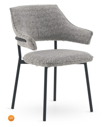 Lot de 4 fauteuils, Misty