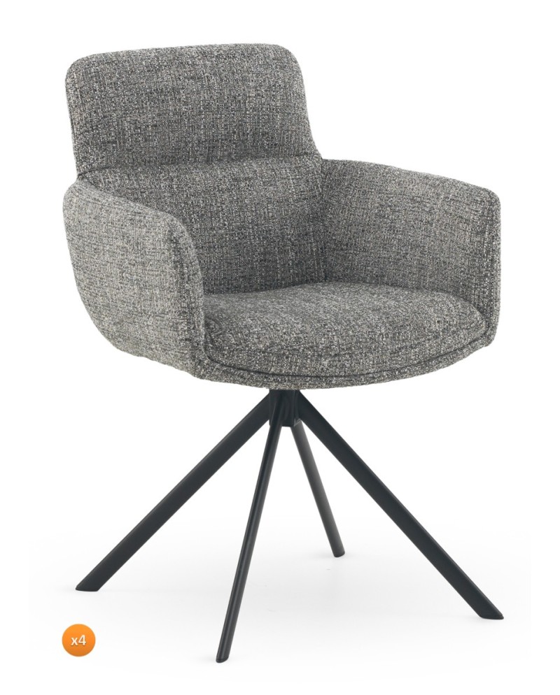 Lot de 4 fauteuils, Lizu