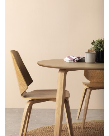 silla madera contrachapado roble pack 4 unidades