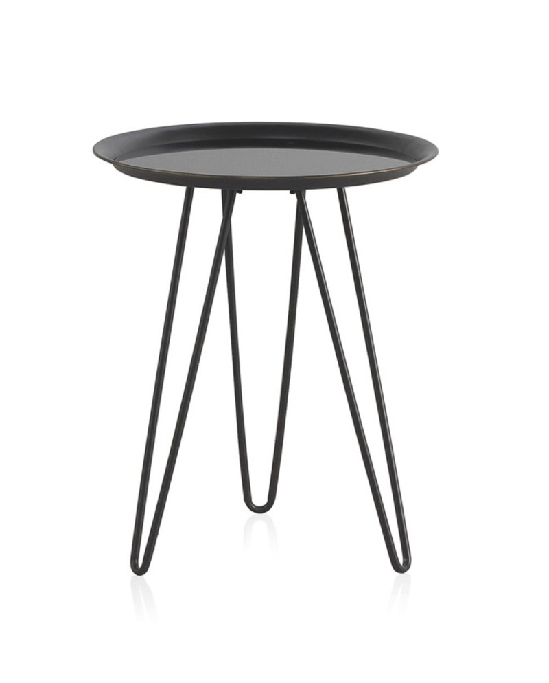 mesa apoio metal com vidro