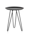 mesa apoio metal com vidro