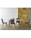 mesa madera blanca con patas contrachapado de roble 150x90 cm