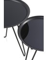 mesa apoio metal com vidro