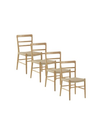 Lot de 4 chaises, Polis