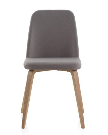 silla madera tapizada pack 4 unidades