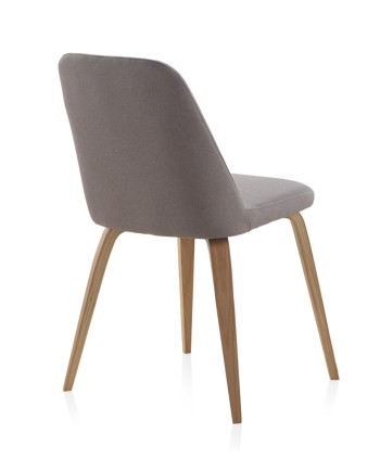 silla madera tapizada pack 4 unidades