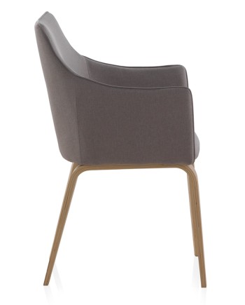 sillón madera tapizado