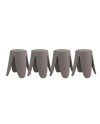 Lot de 4 tabourets, Toska