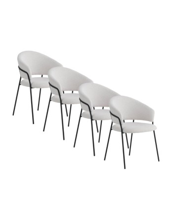 Lot de 4 fauteuils, Quelmo