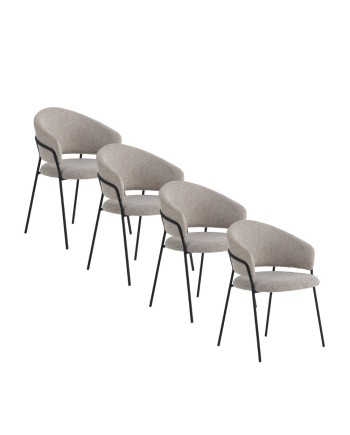 Lot de 4 fauteuils, Pasty