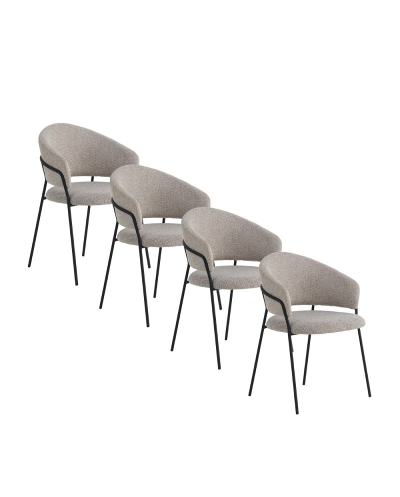 Lot de 4 fauteuils, Pasty