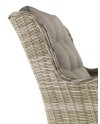 sillón aluminio fibra sintética con cojín color único