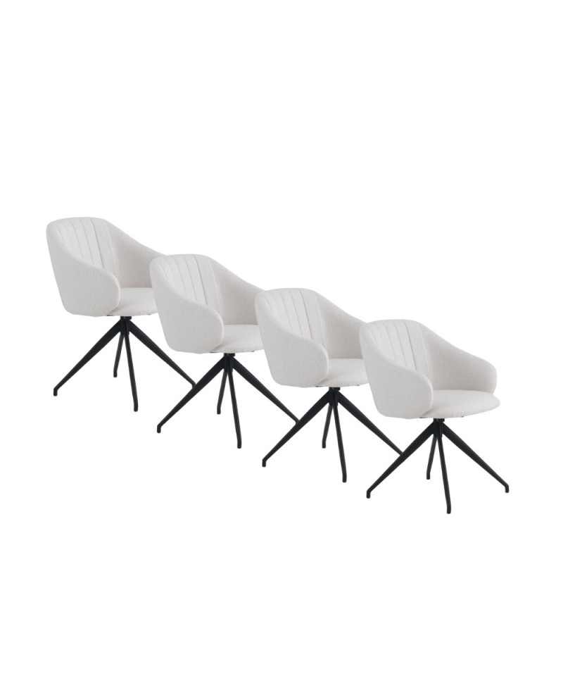 Lot de 4 fauteuils, Lugue