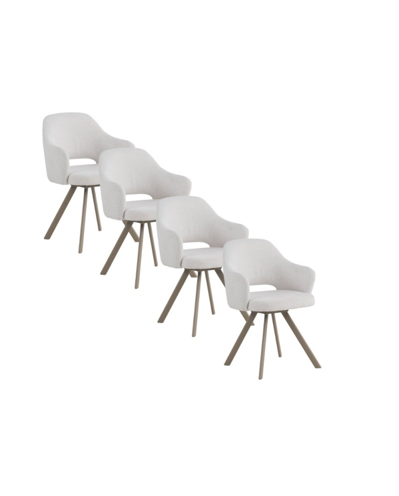Lot de 4 fauteuils, Guelor