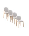 Lot de 4 chaises, Sirpa