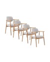 Lot de 4 fauteuils, Roylo