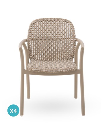 Lot de 4 fauteuils, Dualis