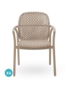 Lot de 4 fauteuils, Dualis