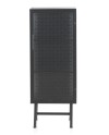 vitrina con puerta estructura metal gris