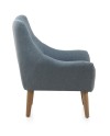sillón tapizado color verde pastel