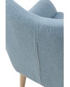 fauteuil rembourré vert pastel
