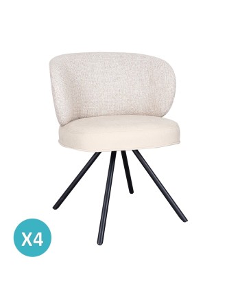Pack de 4 sillas, Zale