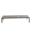 tumbona aluminio taupe con textiline taupe