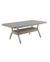 mesa aluminio fibra sintética con tapa polywood 200x100