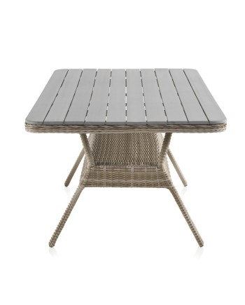 mesa alumínio fibra sintética com tampo polywood 200x100