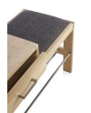 banco zapatero madera natural