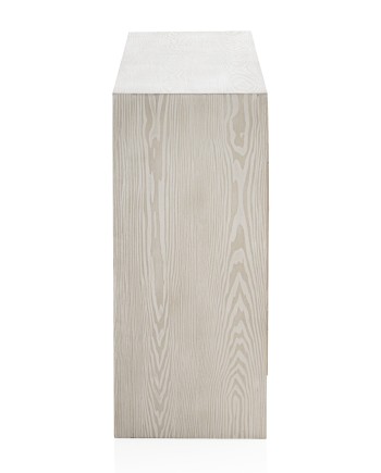 aparador 2 portas e 2 gavetas madeira de freixo branco patinado
