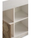 cómoda 2 portas madeira de freixo branco patinado