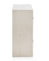 cómoda 2 puertas madera de fresno blanco patinado