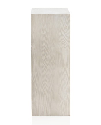 chiffonnier 5 tiroirs bois de frène blanc patiné