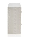 cómoda 1 puerta y 3 cajones madera de fresno blanco patinado