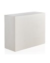 commode 1 porte 3 tiroirs bois de frêne blanc patiné