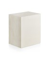 mesa de cabeceira 2 gavetas madeira de freixo branco patinado
