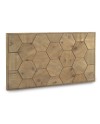 tête de lit bois de frêne 110x60 blanc petiné
