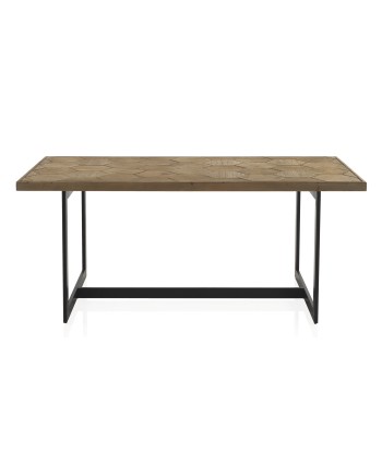 table en bois de frêne 178x90 pied metal