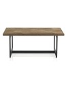 table basse bois de frêne avec pied metal